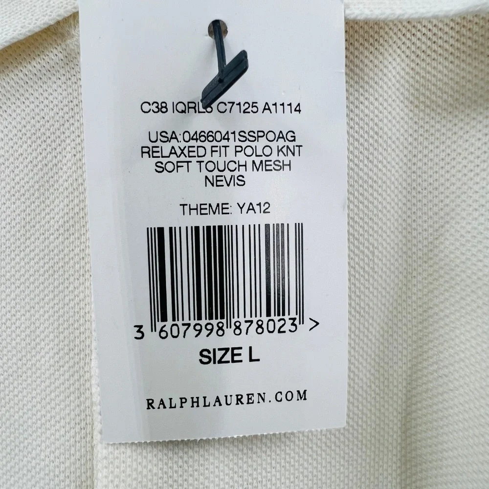 Ralph Lauren Olympic Team Polo L NWT Embroidered Pony USA Logo Relaxed Cotton
